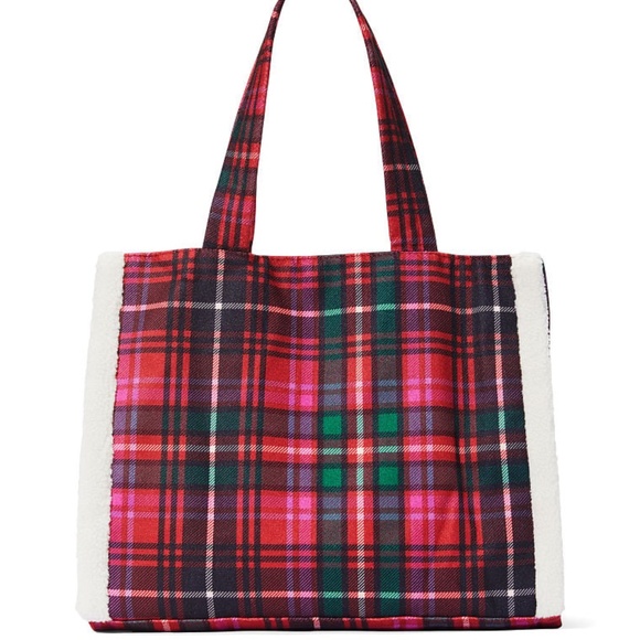 Victoria’s Secret Plaid Tote NWT - Picture 2 of 5